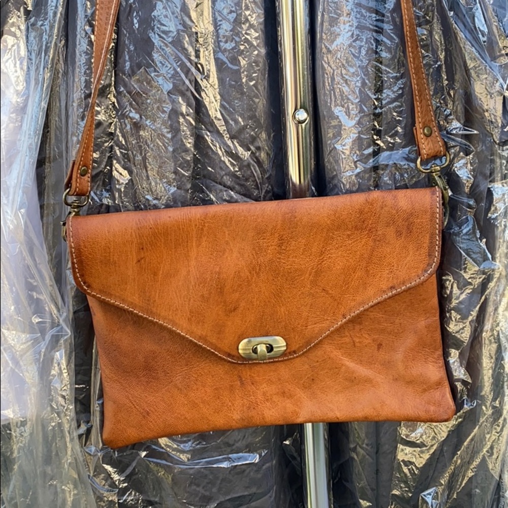 Moroccan cross body leather bag